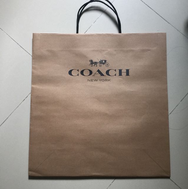 Coach paper bag 2018 store