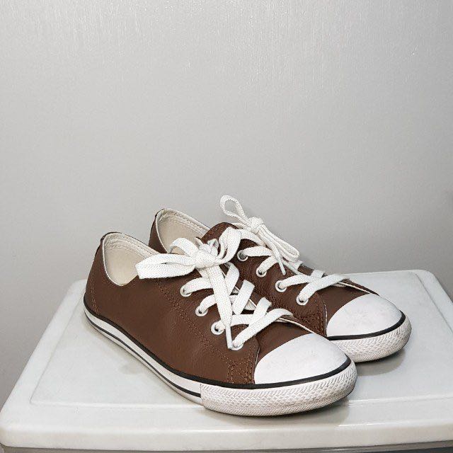leather converse dainty