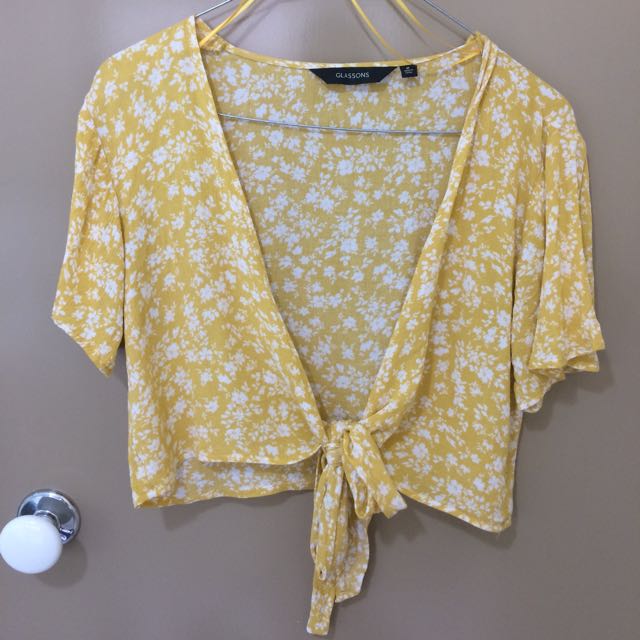 yellow tie up top