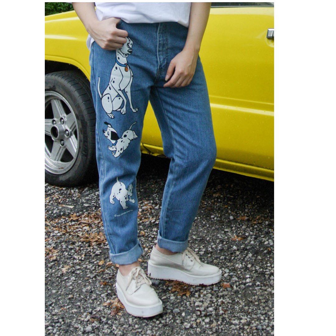 Dalmatian jeans sales