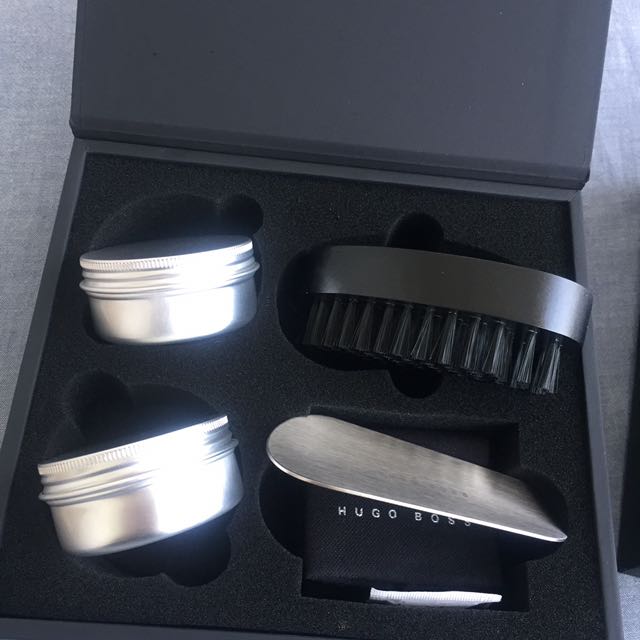hugo boss shoe care kit