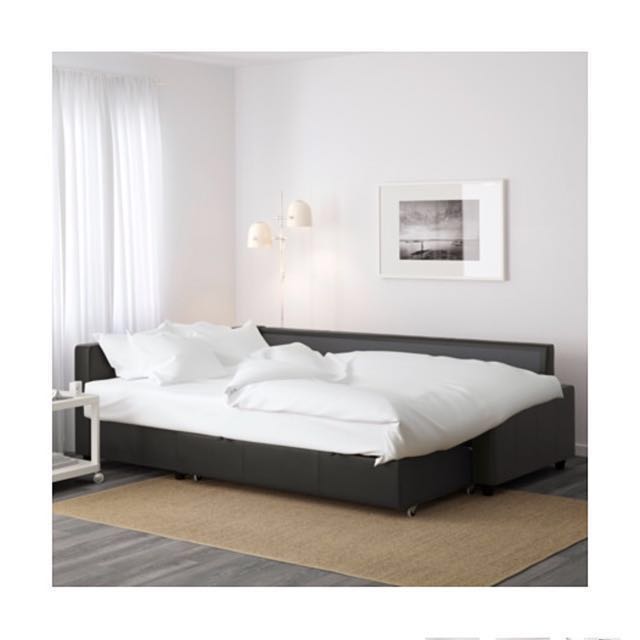IKEA FRIHETEN Faux Leather Sofa Bed, Furniture & Home Living, Furniture