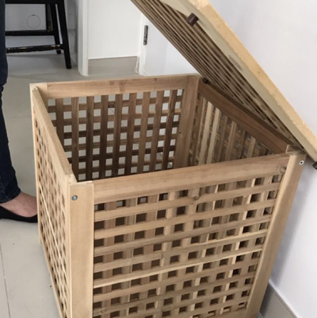 IKEA HOL side table with storage x2, 傢俬＆家居, 傢俬, 桌子 Carousell