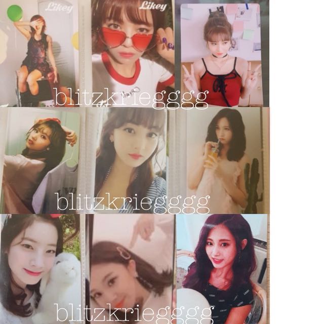 Incoming Twice Likey Broadcast Rarer Version Photocards Hobbies Toys Memorabilia Collectibles K Wave On Carousell