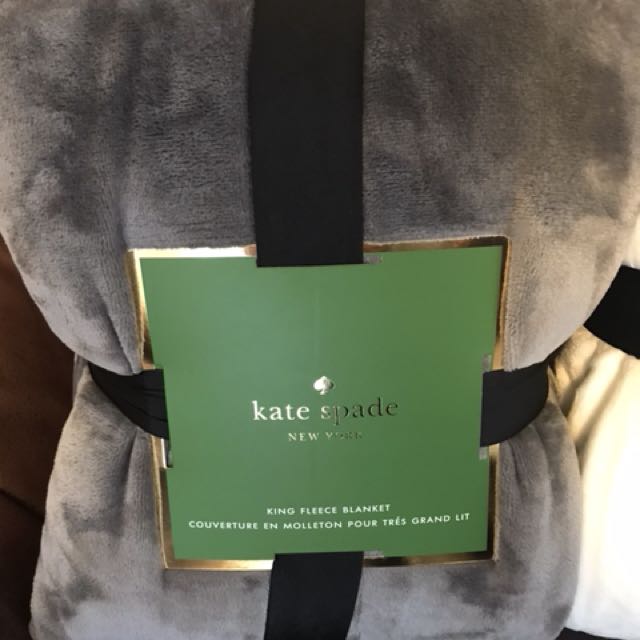 Kate spade store king fleece blanket