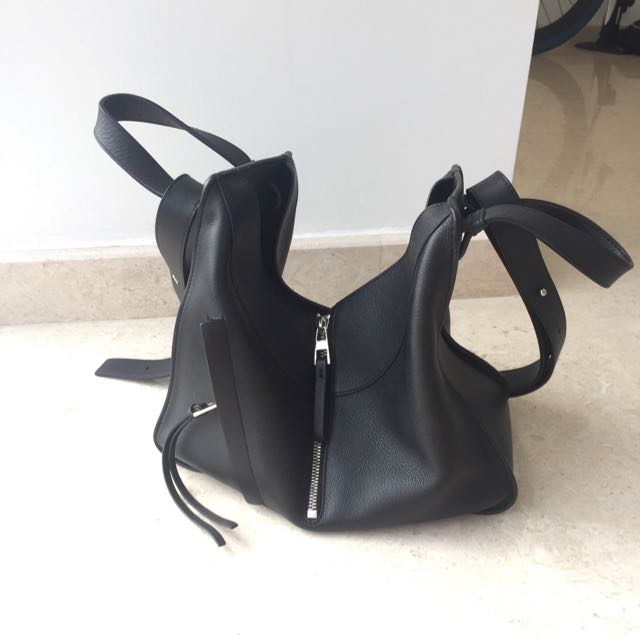 Hammock handbag Loewe Black in Denim - Jeans - 14055549
