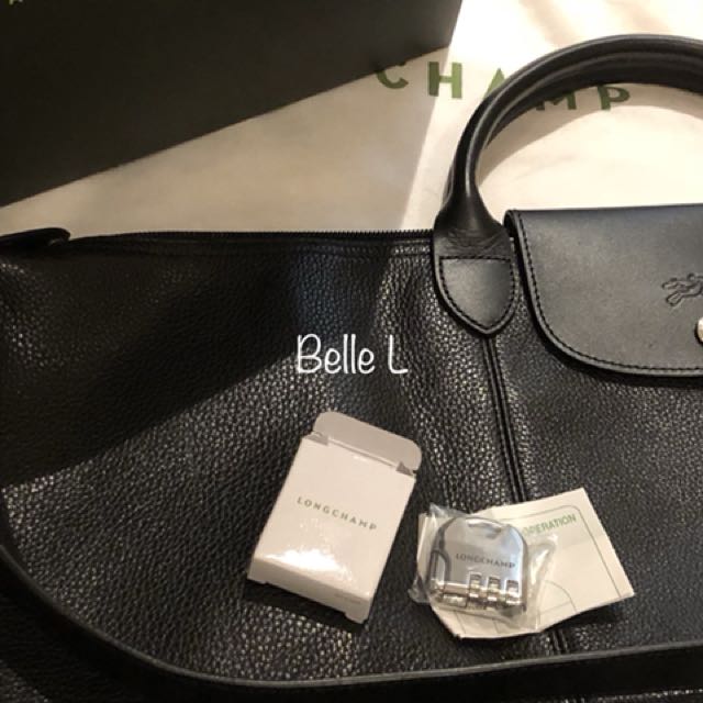 Longchamp Le Foulonne travel bag black Luxury Bags Wallets on