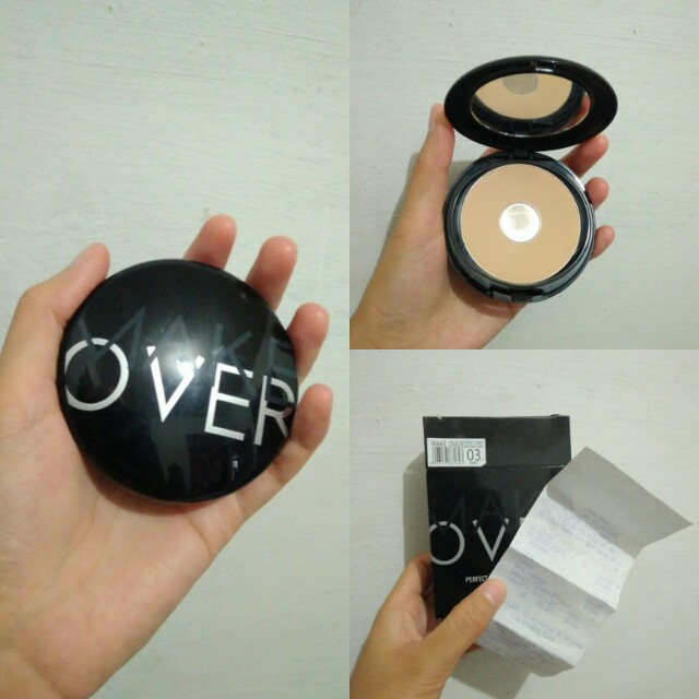 Make Over Perfect Cover Two Way Cake Bedak Padat Bedak Make