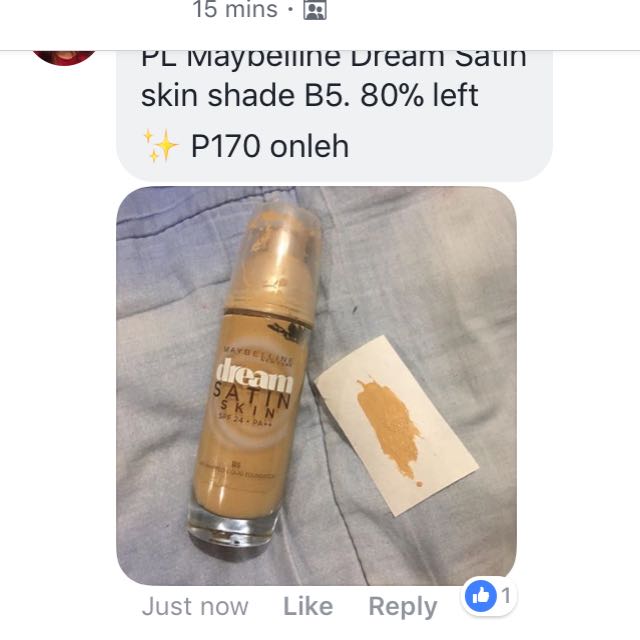 maybelline dream satin foundation b5
