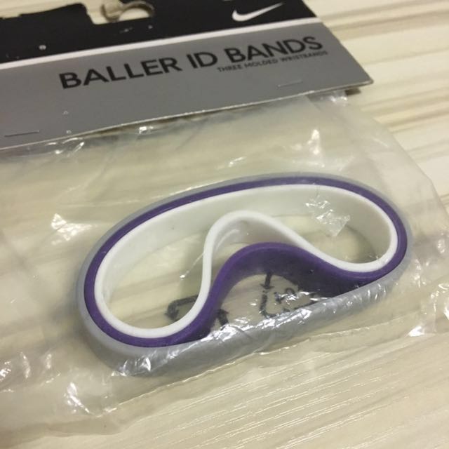 Buy Nike NK2 Baller Band Silicone Rubber Basketball Baseball Football  Running Wristband Bracelet (Purple/Yellow) Online at desertcartUAE