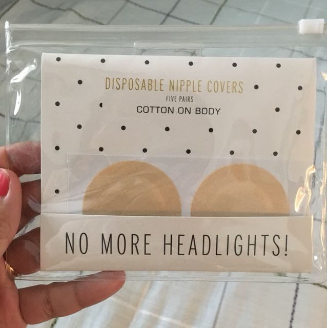 No More Headlights! From Cottonon Nipple Stickers Hollywood Tape, Women