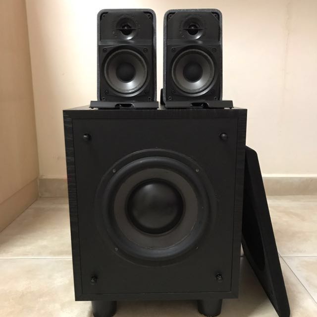 polk audio rm series ii shielded satellite speakers