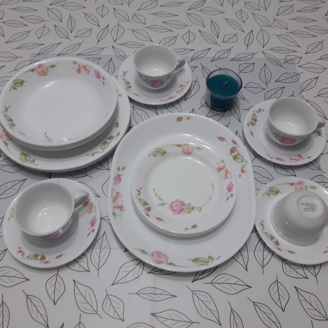 Set cheap pinggan corelle
