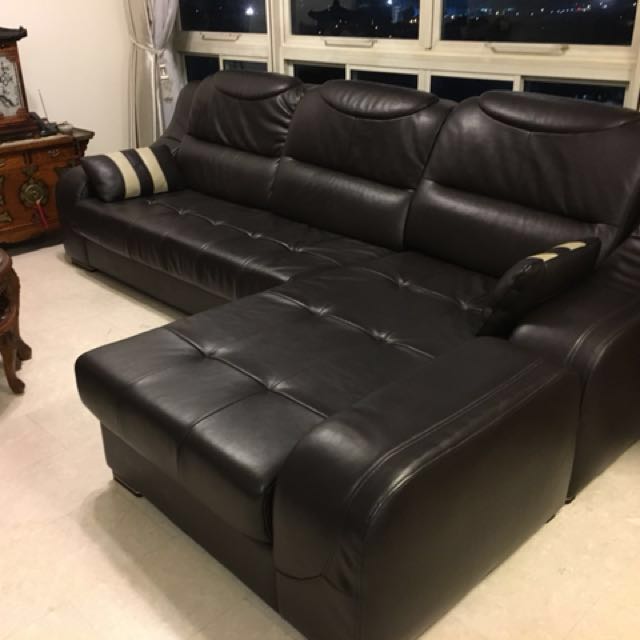 South Korean Handcrafted Leather Sofa