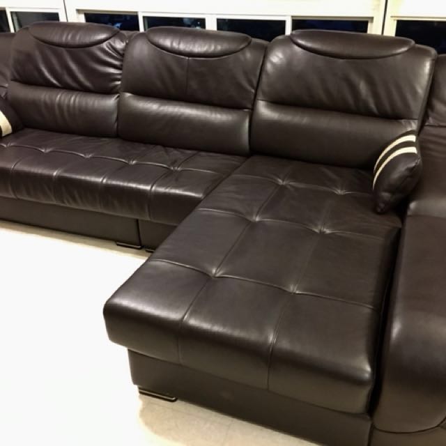 South Korean Handcrafted Leather Sofa