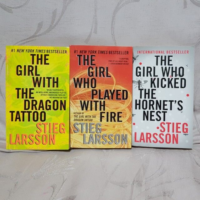 The Girl With The Dragon Tattoo 3 Book Series Books Stationery Fiction On Carousell