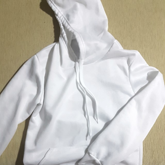 thin plain white hoodie, Women's 