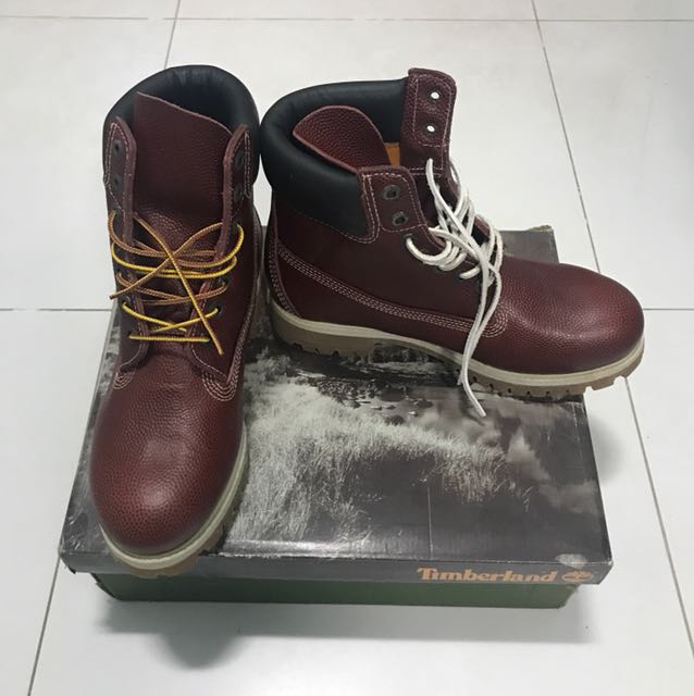 oxblood timberland boots
