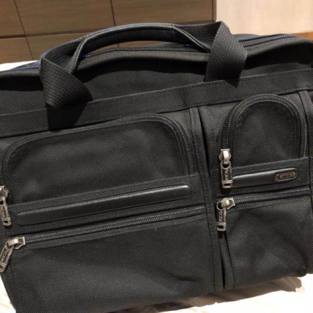 Tumi Ballistic Nylon Alpha Expandable Organizer Laptop Bag Briefcase