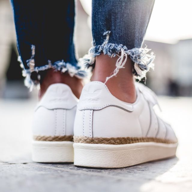superstar 80s metal toe kinderen beige