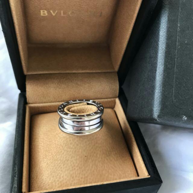 Zero 3 Band 18K White Gold Ring Size 