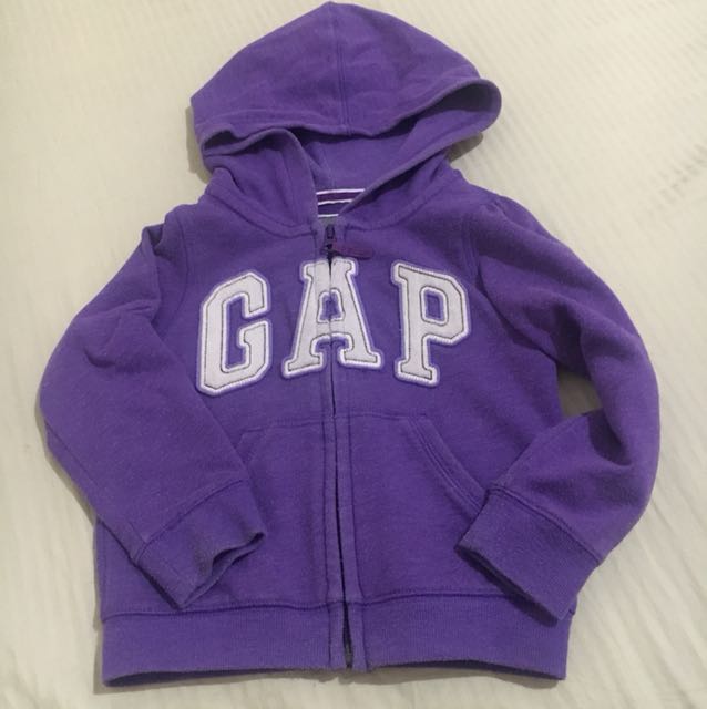 gap hoodie purple
