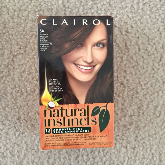 Bnib Clairol Nature Instinct Hairdye Medium Cool Brown Health