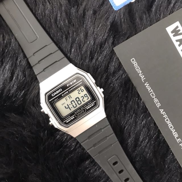 casio f91 silver