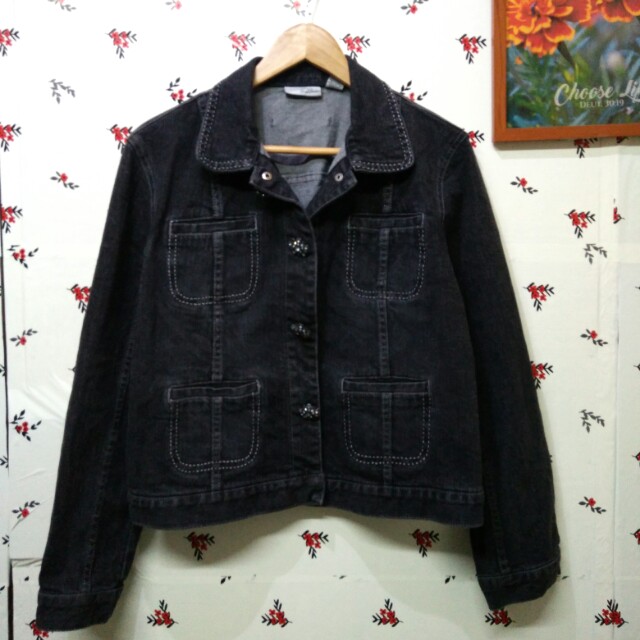 chicos platinum jean jacket