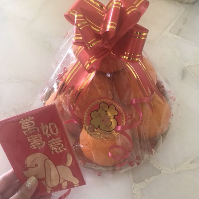 Chinese New Year Orange Hamper Design Craft Handmade Craft On Carousell