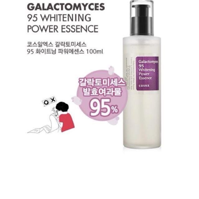 COSRX Galactomyces 95 Whitening Power Essence Sample (Category: Face Care) located in Las Pinas. Submitted by prettymeph (Listing ID 144371161, Image 2). Description: 💰P 13 Each 💰P 120 / Pack of 10’s 🔸Exp. Date: 2019 03 23 * Effect of natural fermentation getting into the skin, awakening with whitening skin * It is formulated with 95% high concentrate of the best yeast for the skin * Made up of fermented component with a structure similar to s
