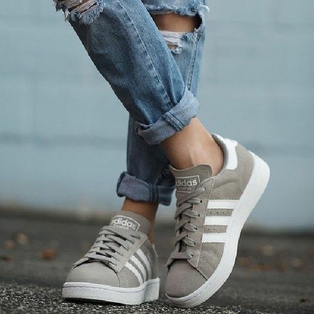 girls grey adidas