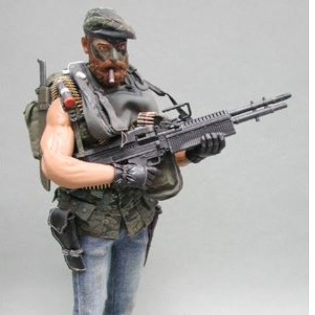 Hot Toys US Navy Seal in Vietnam M60 Shorty Machine Gunner, Hobbies & Toys, Toys & Games on