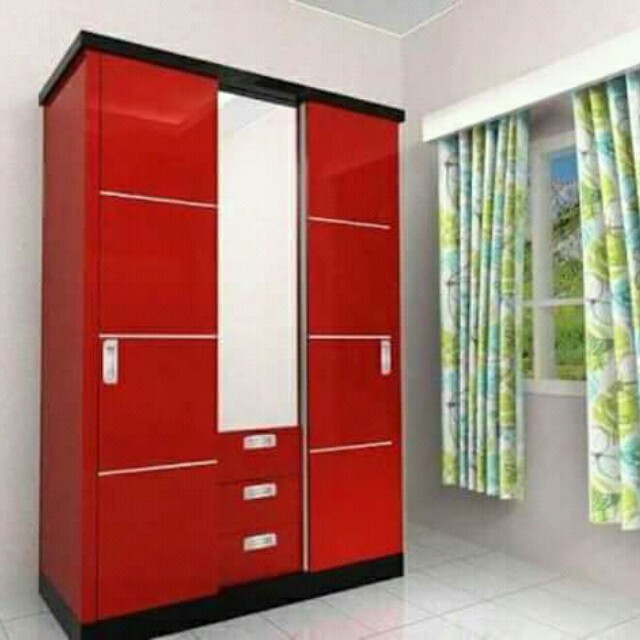 Lemari Sliding 3 Pintu Perabotan Rumah Di Carousell