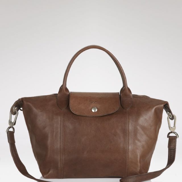 longchamp cuir brown
