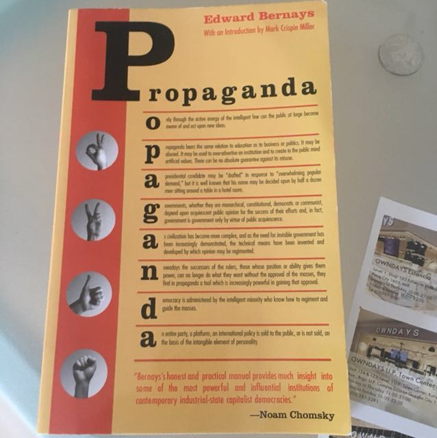 Propaganda By Edward Bernays Books Books On Carousell