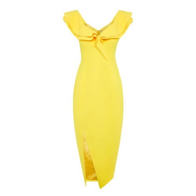 Sheike Allure Dress Yellow Women S Fashion Clothes On Carousell