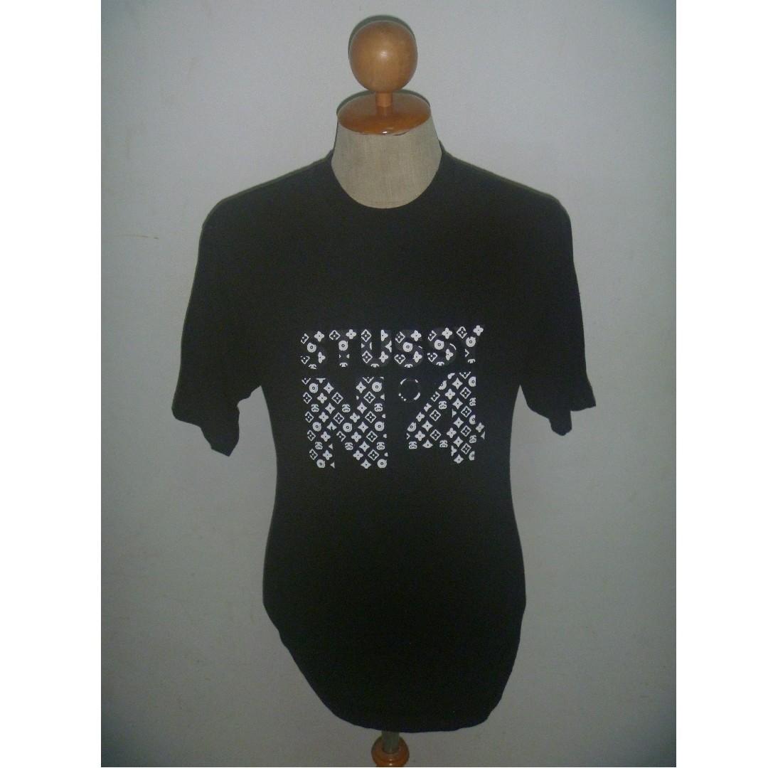 Stussy, Shirts, Vintage Stussyn4 Tee Shirt Monogram Black Mens Size  Medium Made In Usa 9hkkzh