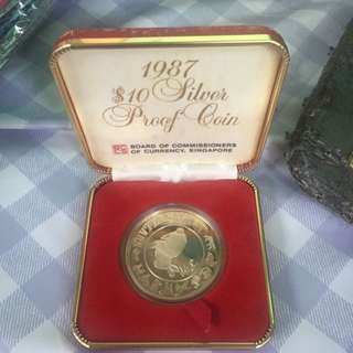 Singapore 1987 $10 Rabbit Zodiac