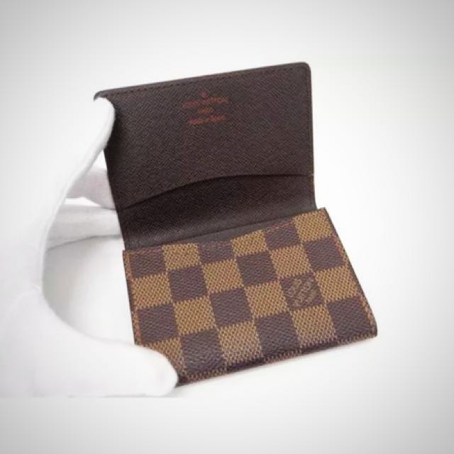 100 Authentic Louis Vuitton Card Holder in Damier Ebene Mens Fashion  Watches  Accessories Wallets  Card Holders on Carousell