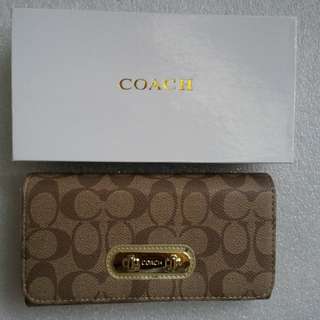 Coach Wallet (Apricot And Black)