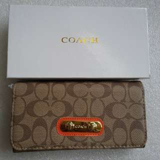 Coach Wallet (Light Pink And Red)