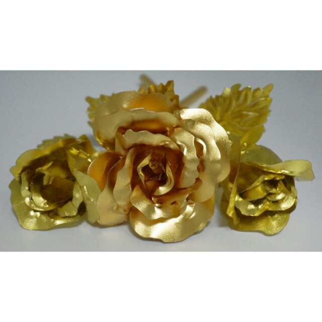 24k Gold Foil Rose Design Craft Handmade Craft On Carousell