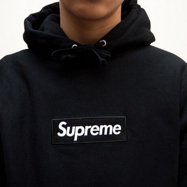 supreme fw16 black box logo hoodie