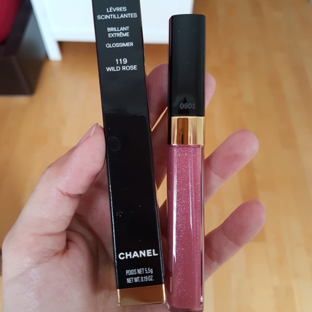 CHANEL Glossimer Brillant Extreme Lip Gloss 119 WILD ROSE