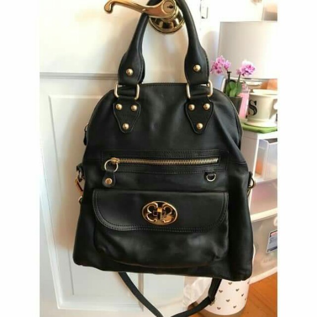 Emma fox outlet black leather purse