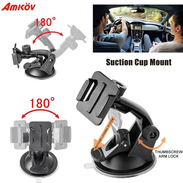 Gopro Suction Cup Mount Action Camera Accessories Car Sucker