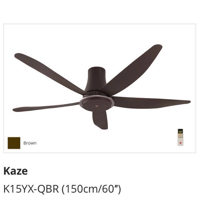 Kdk Ceiling Fan Kaze K15yx Qbr 150cm Furniture Others On Carou