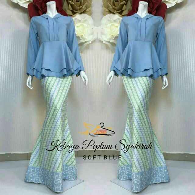  Kebaya  Peplum  Fesyen Muslimah Dresses di Carousell