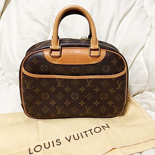 louis vuitton lv monogram canvas trouville hand bag luxury bags wallets on carousell